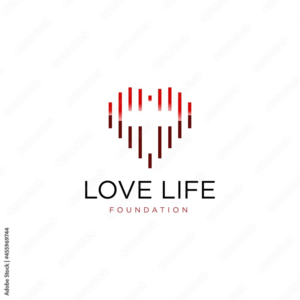 Love and Life Logo Design for Christian School, Non Profit Organization, Christian Musical Group, Catholic Church Foundation.