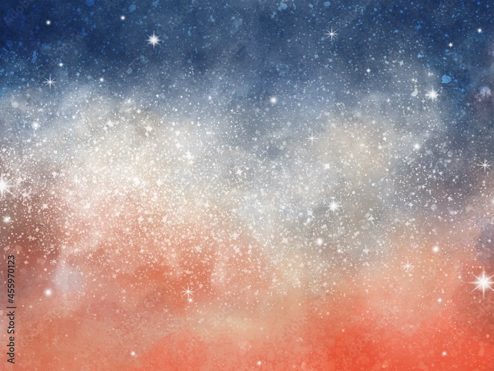 Colorful galaxy space sky with sparkle stars background