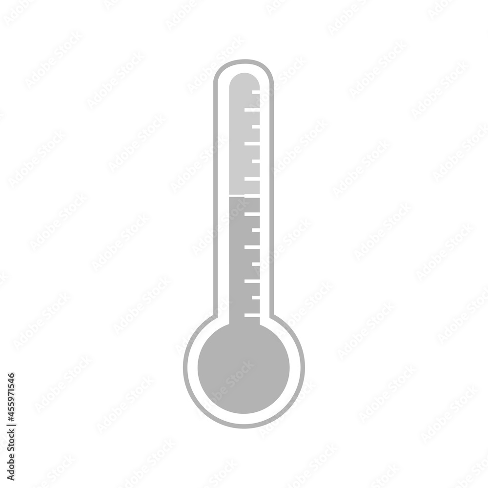 Thermometer with degrees on a white background, vector Thermometer with degrees on a white background, vector