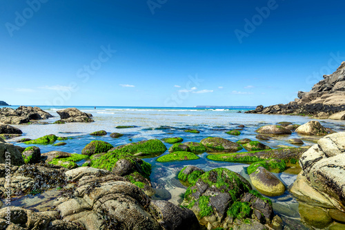 Rochers en bord de mer en bretagne