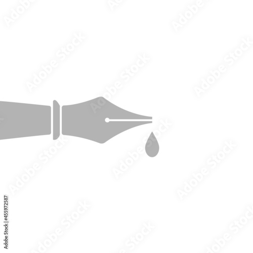 pen icon for writing on a white background, vector illustration