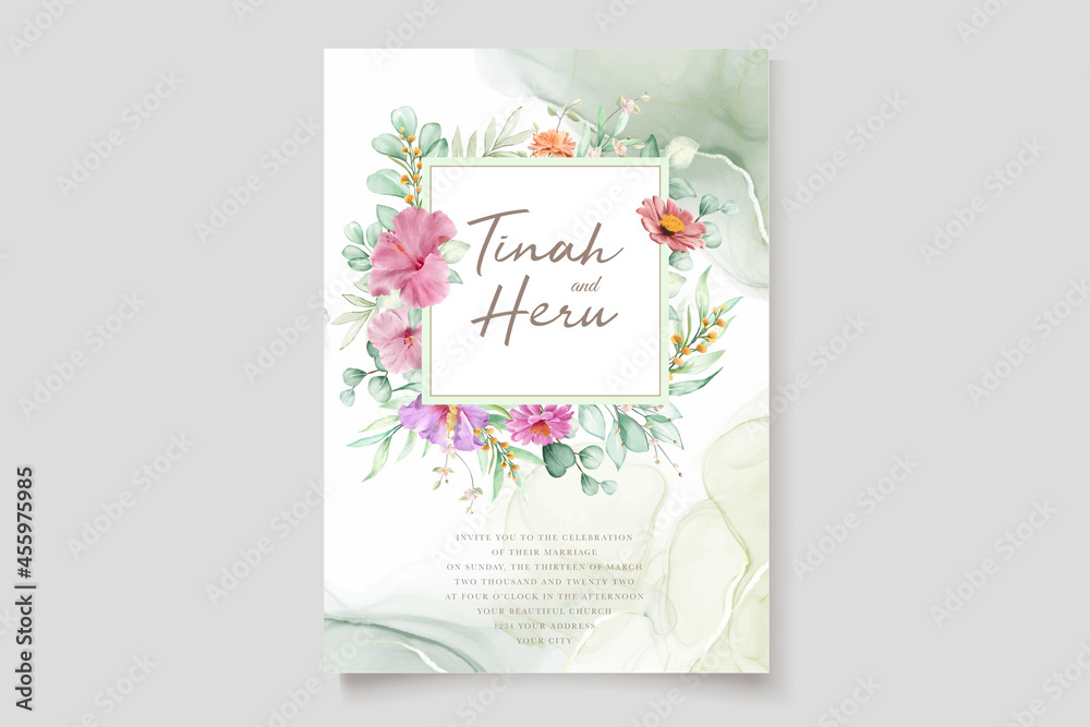 beautiful hand drawn roses wedding invitation card set beautiful hand drawn roses wedding invitation card set