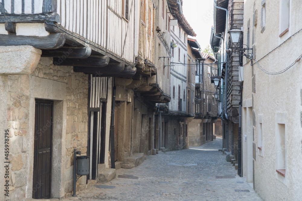 Obraz premium Street Scene; La Alberca Village; Salamanca