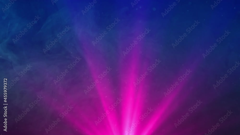Neon light through smoke and particles. Neon light through smoke and particles.