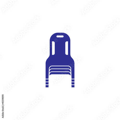 Plastic chairs stacked icon sign symbol
