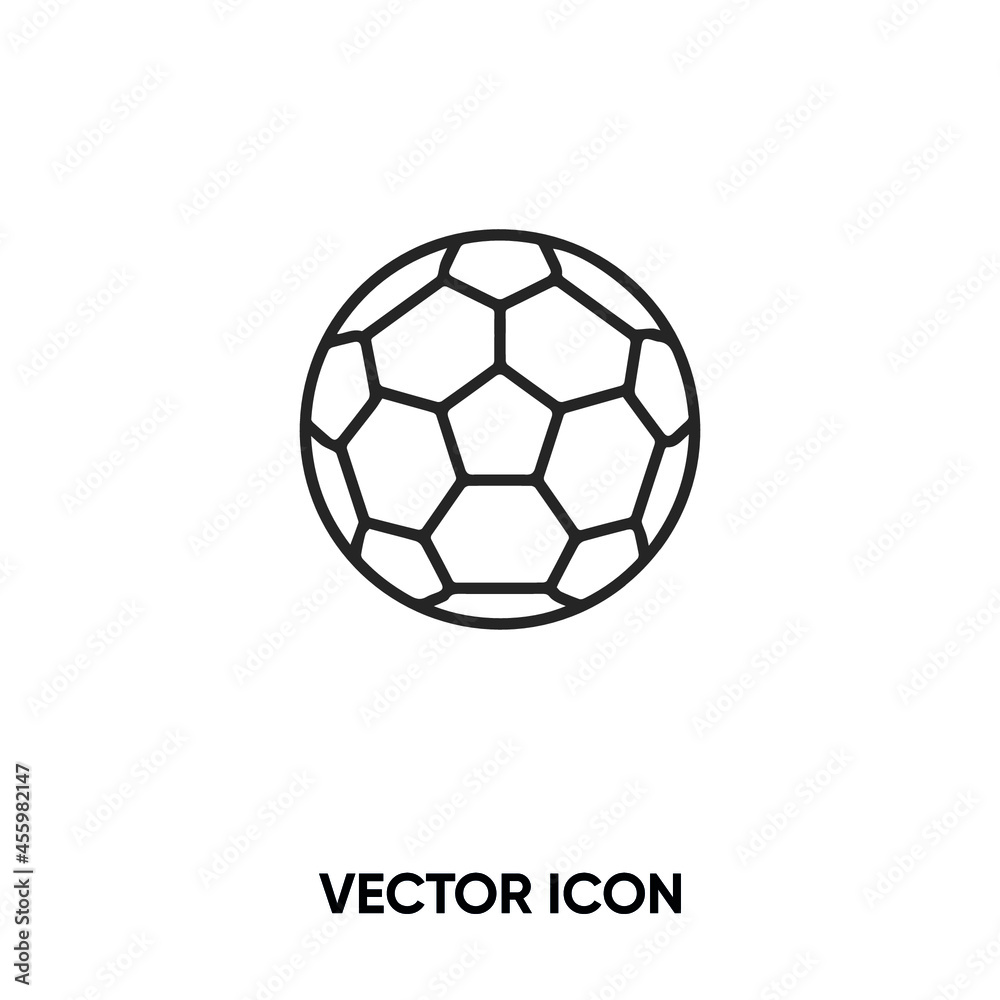 Football vector icon. Modern, simple flat vector illustration for website or mobile app.Soccer ball symbol, logo illustration. Pixel perfect vector graphics	