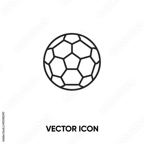 Football vector icon. Modern, simple flat vector illustration for website or mobile app.Soccer ball symbol, logo illustration. Pixel perfect vector graphics	