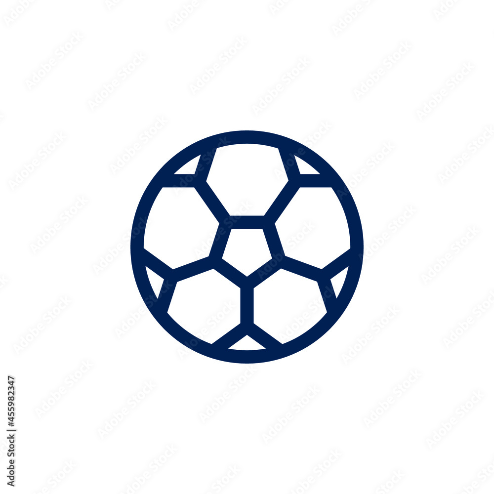 football ball icon, isolated, white background football ball icon, isolated, white background