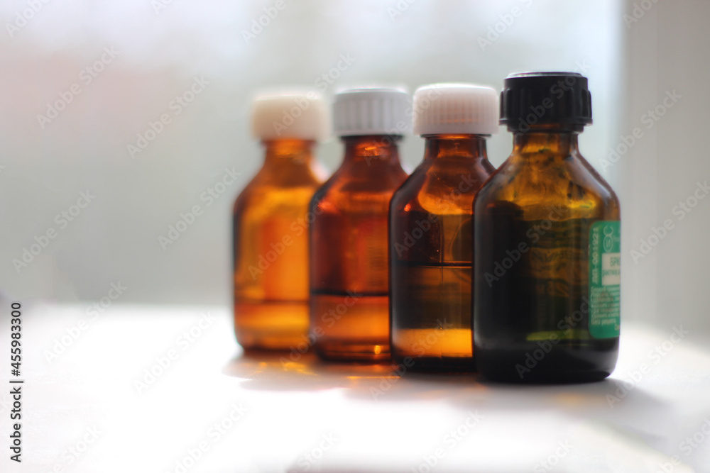 bottle with pills