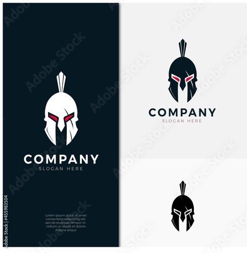 Obraz na plátně spartan logo concept design vector