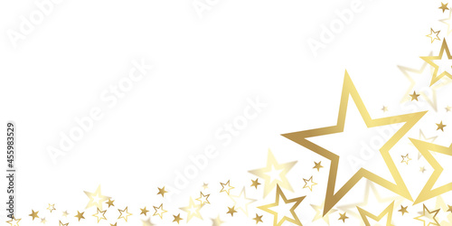 christmas corner with colored stars