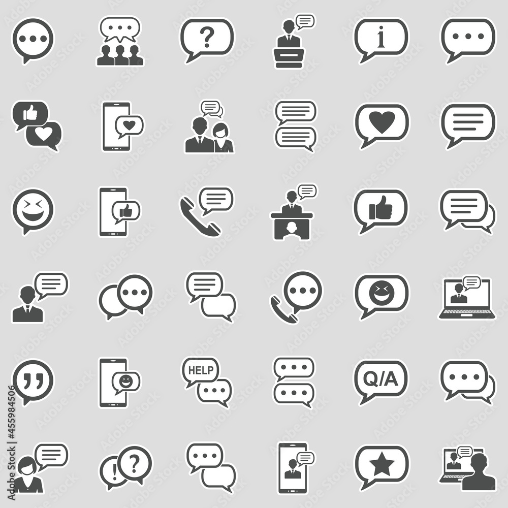 © andrej - Message And Chat Icons. Sticker Design. Vector Illustration. © andrej - Message And Chat Icons. Sticker Design. Vector Illustration.