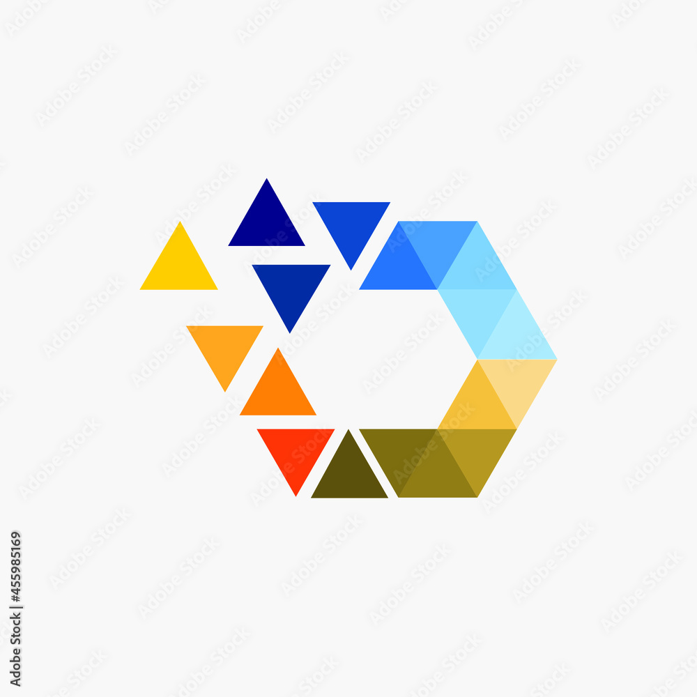 abstract triangle logo abstract triangle logo
