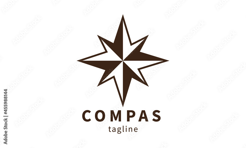 Premium vector compas logo design Premium vector compas logo design