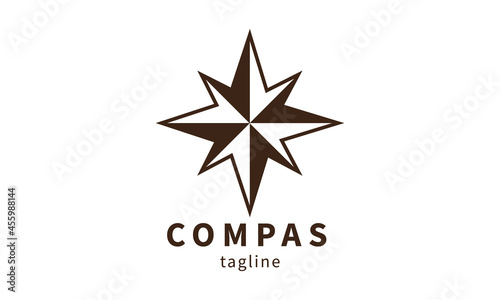 Premium vector compas logo design