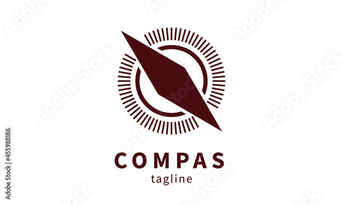 Premium vector compas logo design