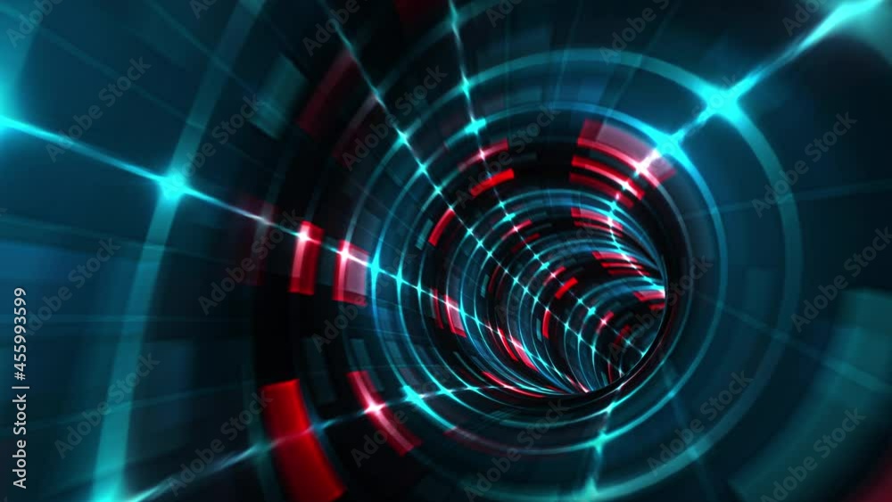 Abstract Magic flickering glowing flying lines motion and illuminated red blue light effect in tunnel. Futuristic neon background, ultra violet glowing lines, laser rays, speed of light. 4K 3D seamles Abstract Magic flickering glowing flying lines motion and illuminated red blue light effect in tunnel. Futuristic neon background, ultra violet glowing lines, laser rays, speed of light. 4K 3D seamles