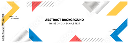 Vector abstract geometric cover background with minimal trendy style