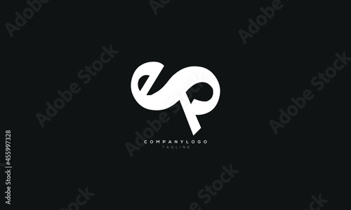 ESP, EP, Abstract initial monogram letter alphabet logo design