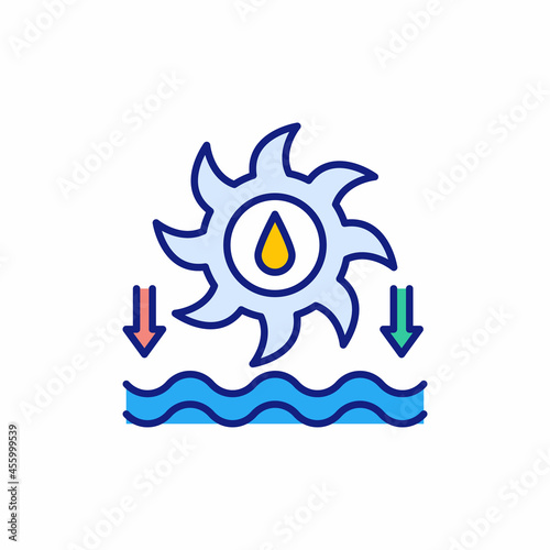 Hydropower Dam icon in vector. Logotype