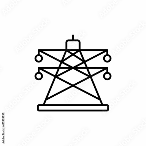 Electric Tower icon in vector. Logotype