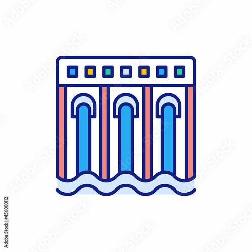 HydroElectricity icon in vector. Logotype