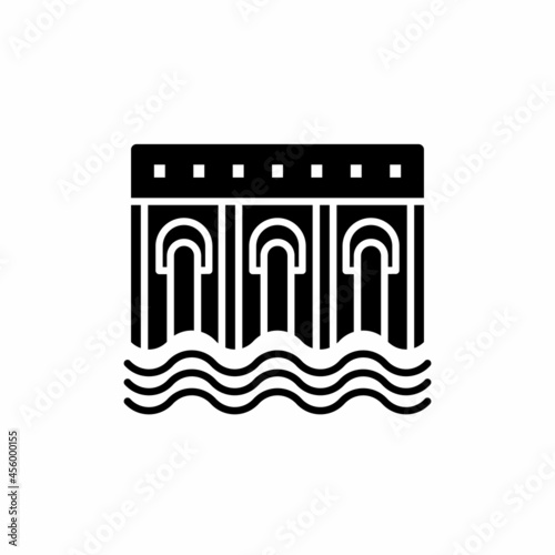 HydroElectricity icon in vector. Logotype