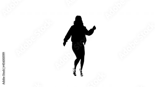 Dancing Girl Silhouette