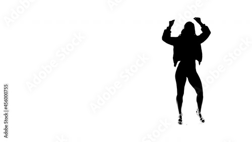 Dancing Girl Silhouette