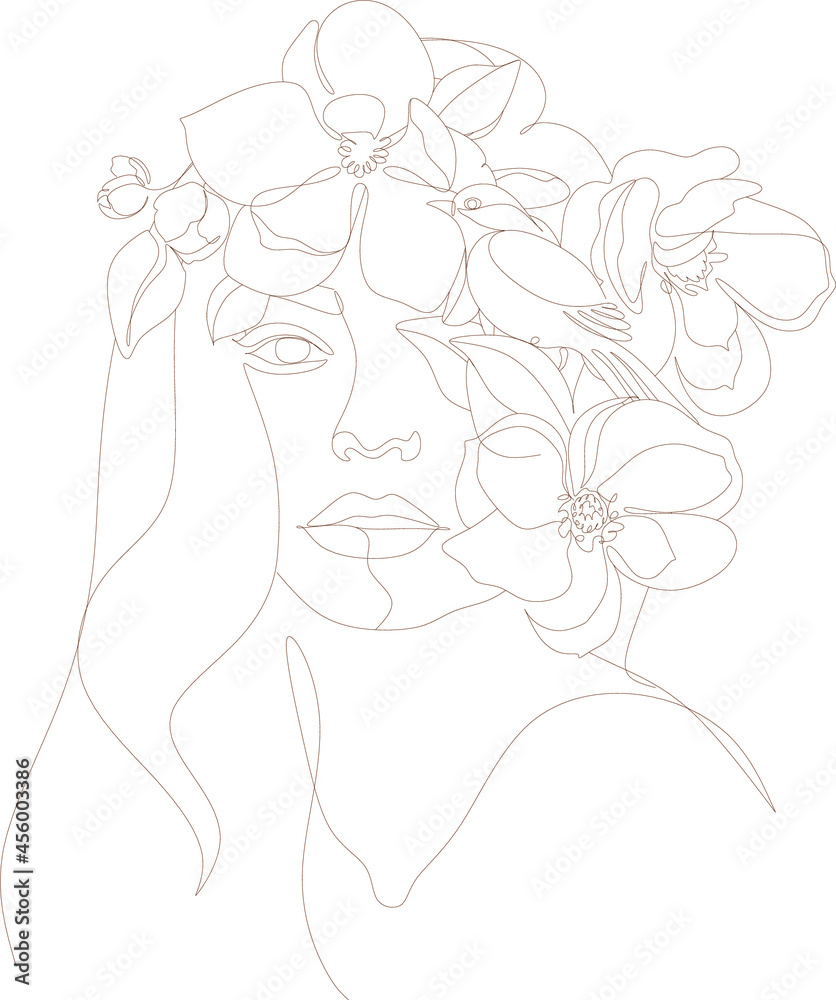 Female Line Drawing Modern Minimalist, Peony Flowers Woman Print, Woman With Flower Head, Minimal Logo Drawing Woman, Wall Art Sketch Female Line Drawing Modern Minimalist, Peony Flowers Woman Print, Woman With Flower Head, Minimal Logo Drawing Woman, Wall Art Sketch