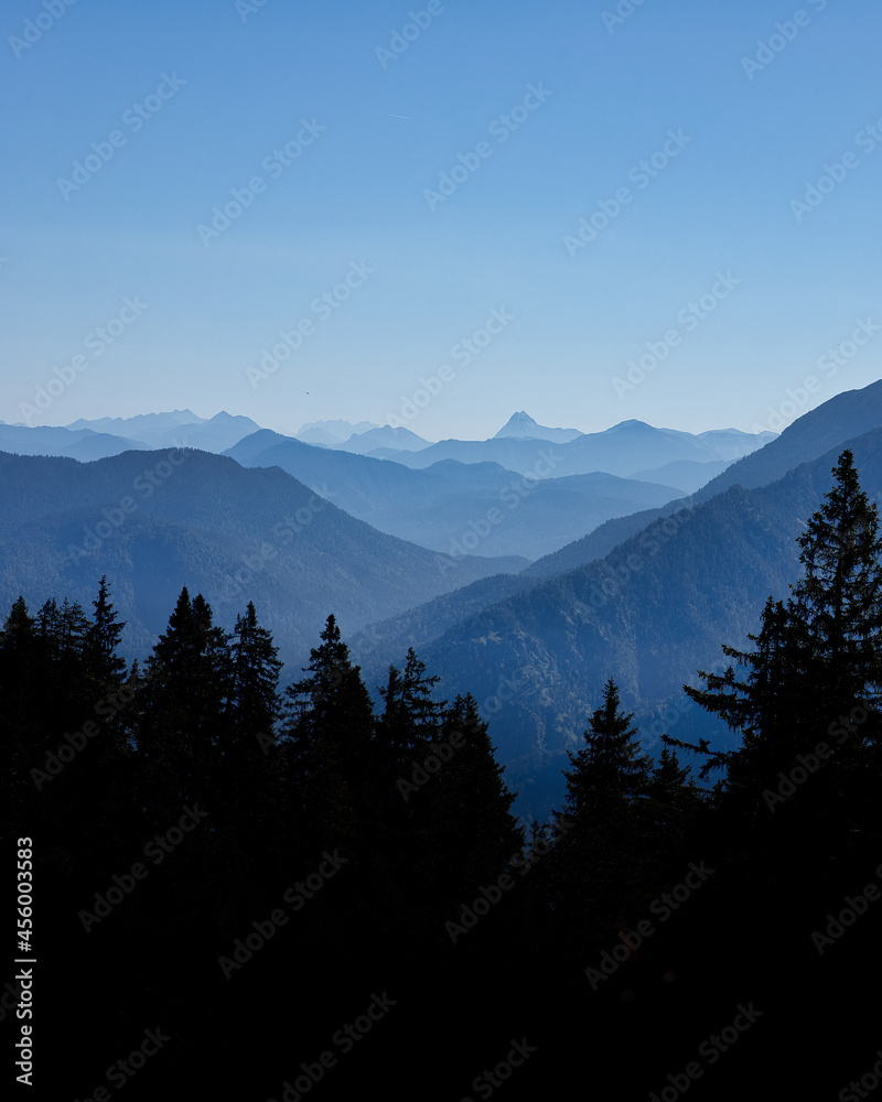 Obraz premium Bavarian Alps Silhouette