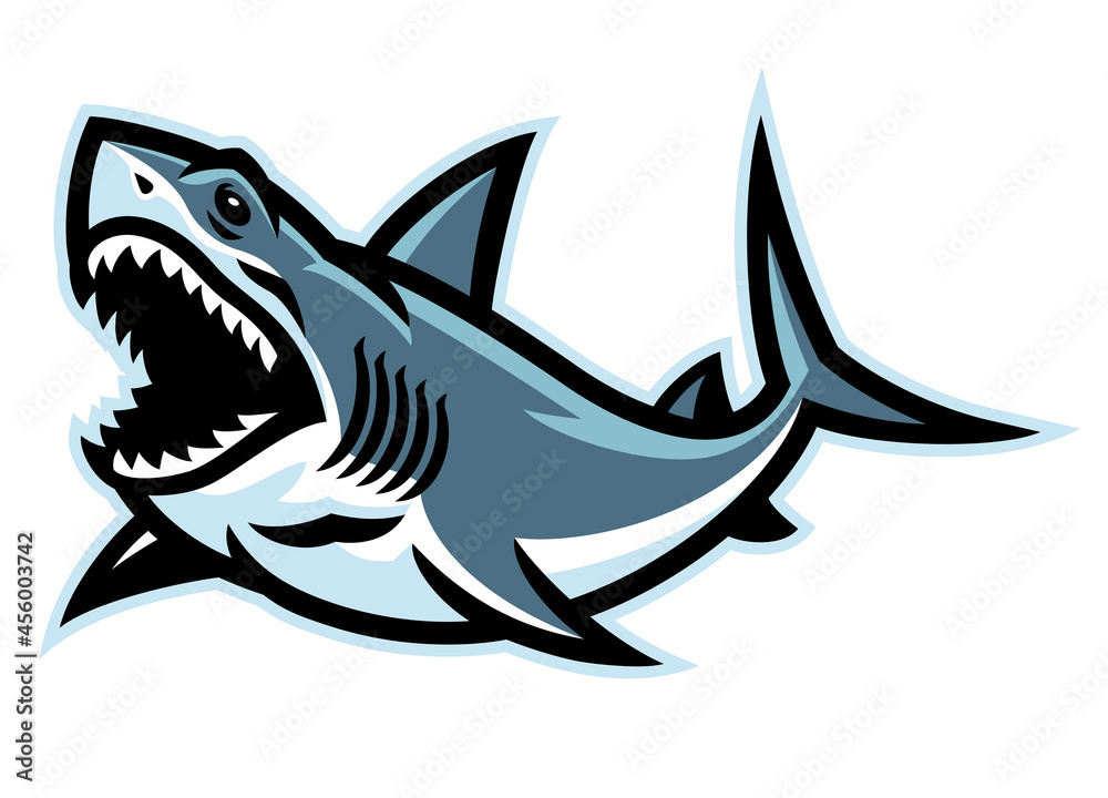Angry Shark Logo Mascot Angry Shark Logo Mascot