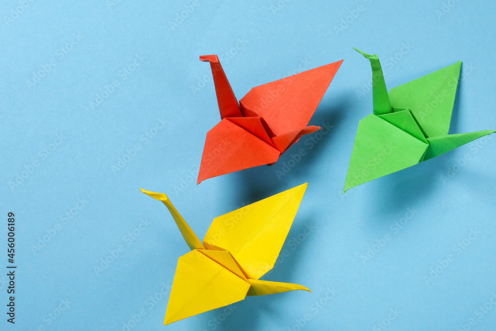 WANDIC Origami Papier Kraanvogels, 200 Stuks Handgemaakte