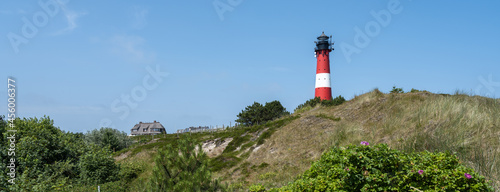 Lighthouse Hörnum on the island of Sylt, Schleswig-Holstein, Germany