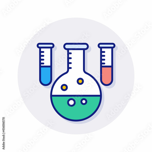 Chemistry icon in vector. Logotype