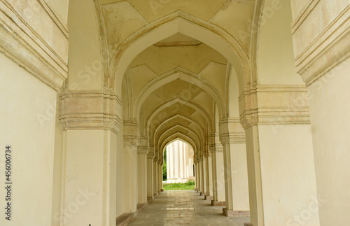Islamic Architectural Art Design on Wall Walking Corridors