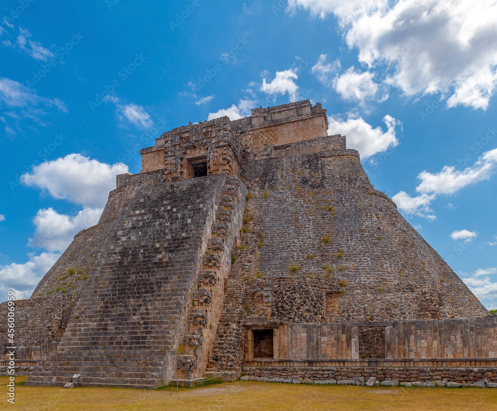 Mayan Magician Pyramid, Uxmal, Yucatan, Mexico.