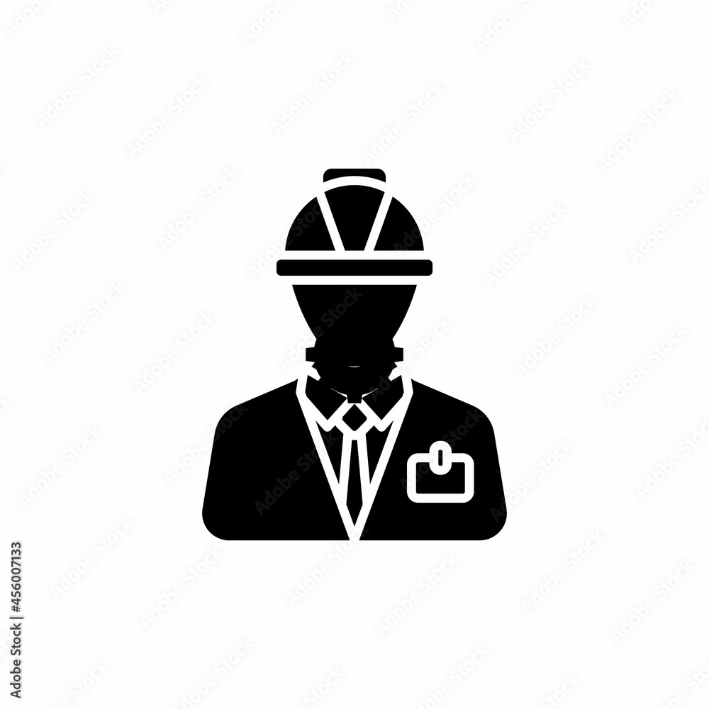 Engineer icon in vector. Logotype