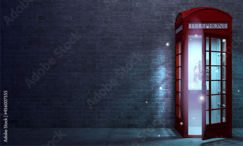 Photography Magic red english telephone booth or portal