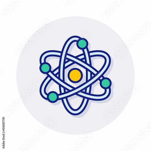 Nuclear Power icon in vector. Logotype