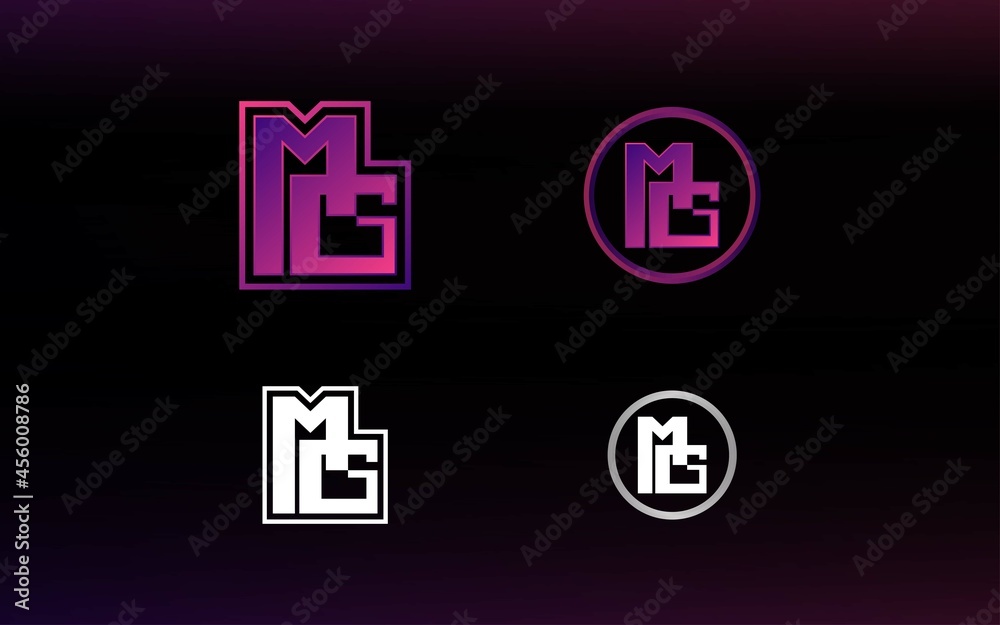 Initials MG logo with a bright color is suitable for E sports teams and others Initials MG logo with a bright color is suitable for E sports teams and others