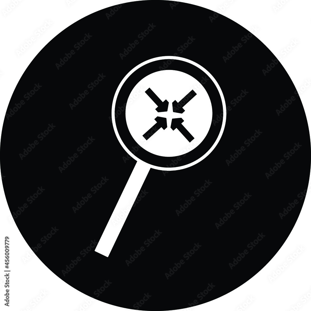 Zoom out magnifying glass icon vector in illustration