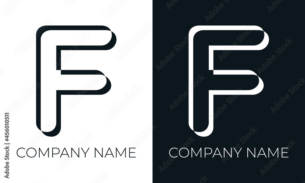 Initial letter f logo vector design template. Creative modern trendy f typography and black colors. Initial letter f logo vector design template. Creative modern trendy f typography and black colors.