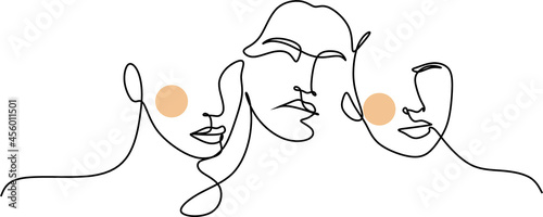 Elegant minimal Beauty salon Line Art Logo