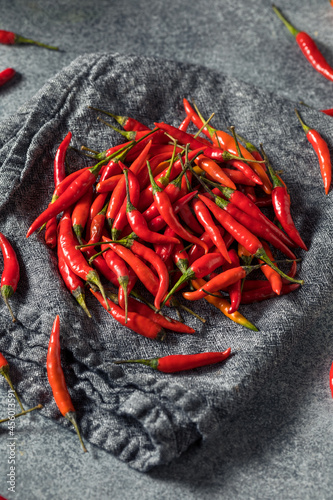 Healthy Organic Thai Red Chili Peppers