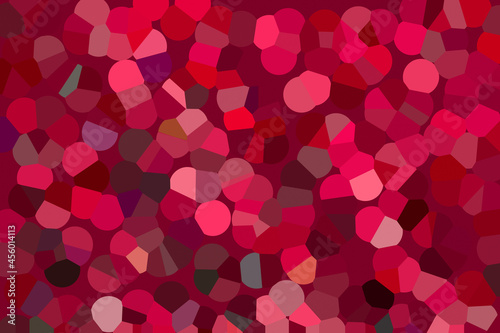Big saturated dark red pointillized pattern