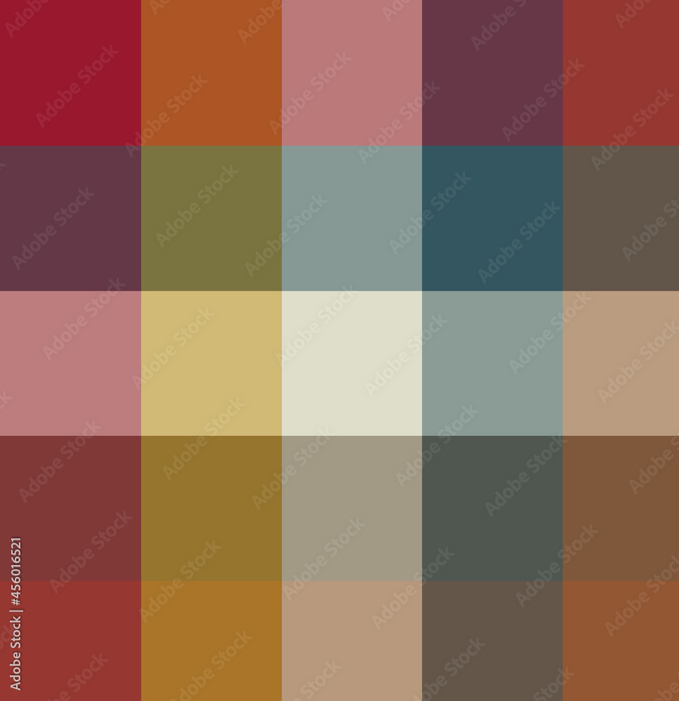 Seamless plaid pattern in  colorful stripes. Checkered fabric texture print. Fashion background