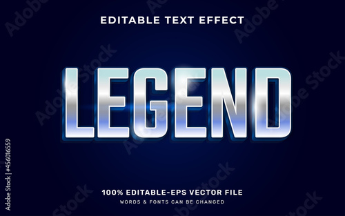 Legend text effect