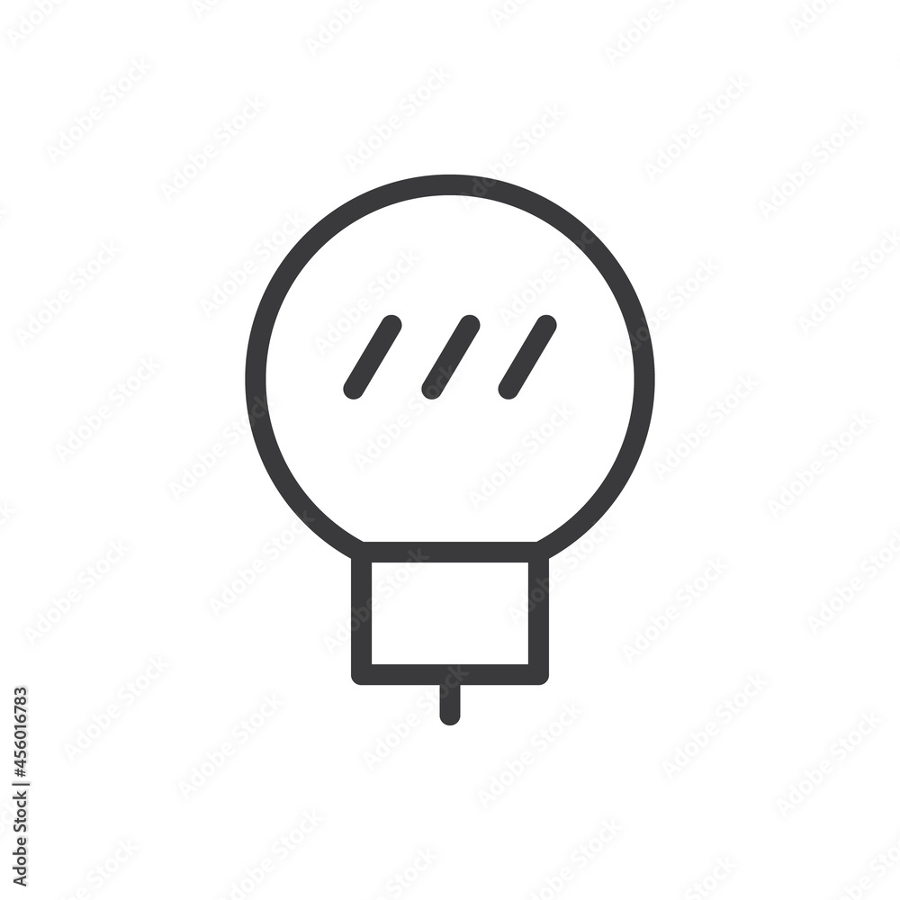 Light bulb linear vector icon. Idea symbol, electric lamp. Light bulb linear vector icon. Idea symbol, electric lamp.