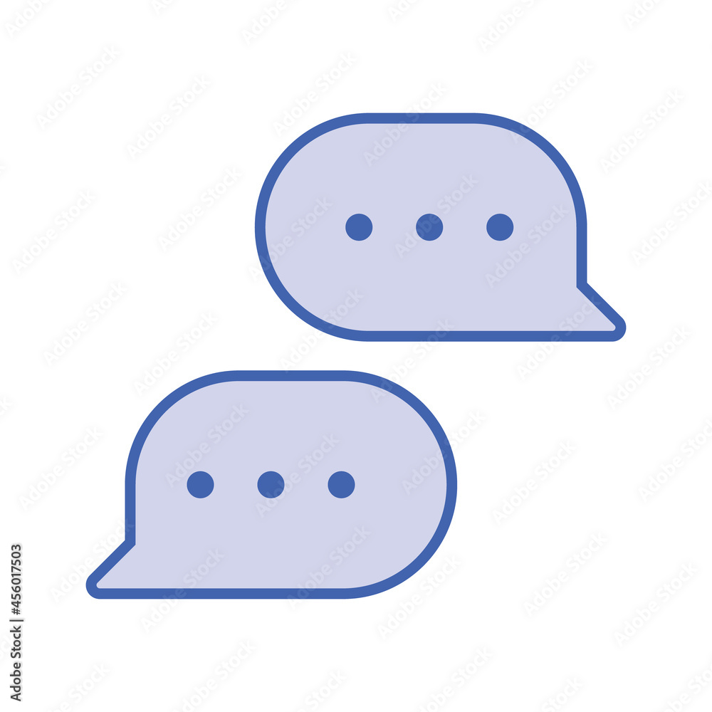 Fototapeta premium Talk bubble speech icon. Chat on line, dialog symbol. Text balloon.